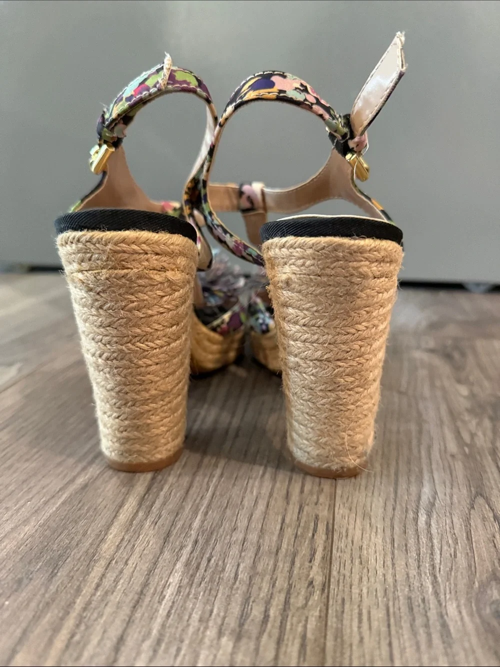 TAHARI Floral Pom-Pom Espadrille Heels - Women